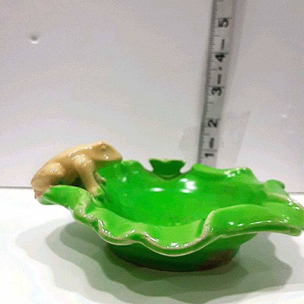 Ceramic frog soap/trinket dish/plate